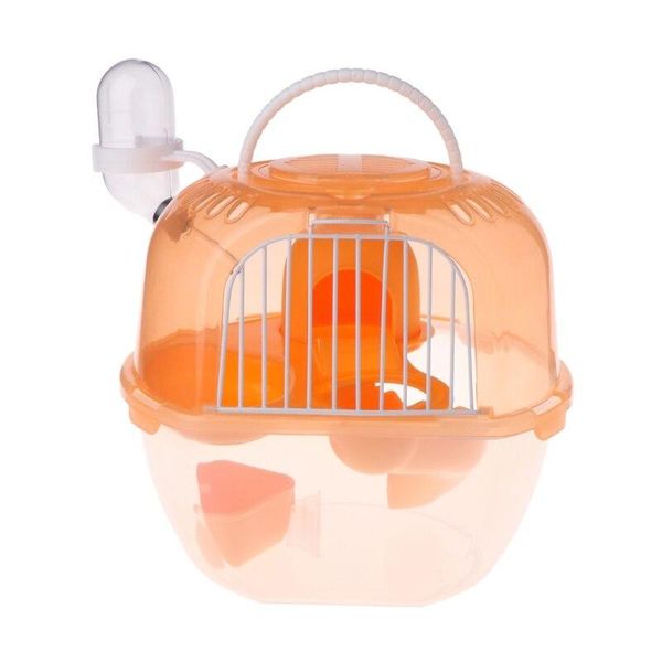 Hamster Cage Outdoor Portable Travel Double Layer Living House Carrying Plastic|Cages