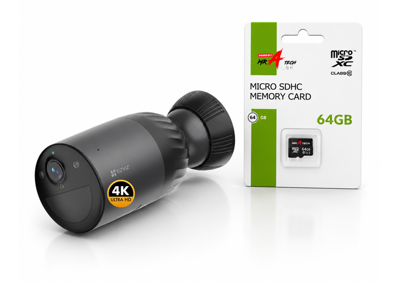 EZVIZ 4K (8MP) AI smart 180 Days Battery WiFi Security Camera +64GB SD Card