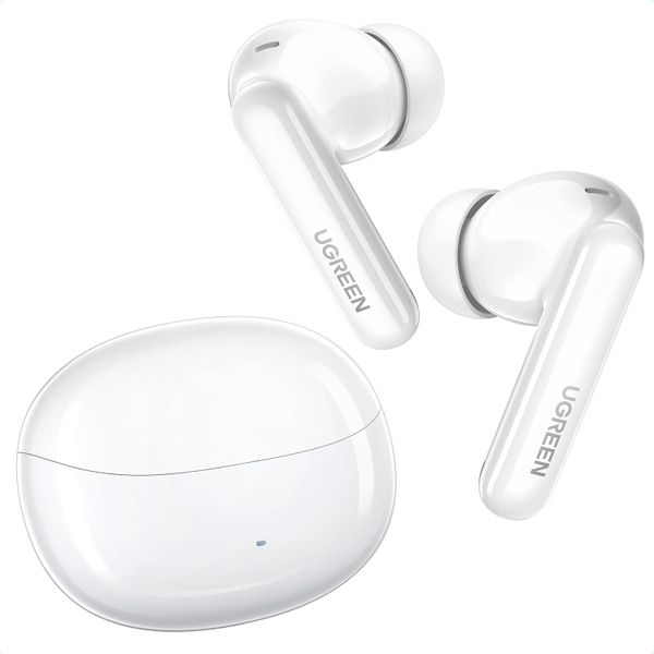 UGreen HiTune T3 Pro True Wireless Active Noise Cancelling Earbuds - White
