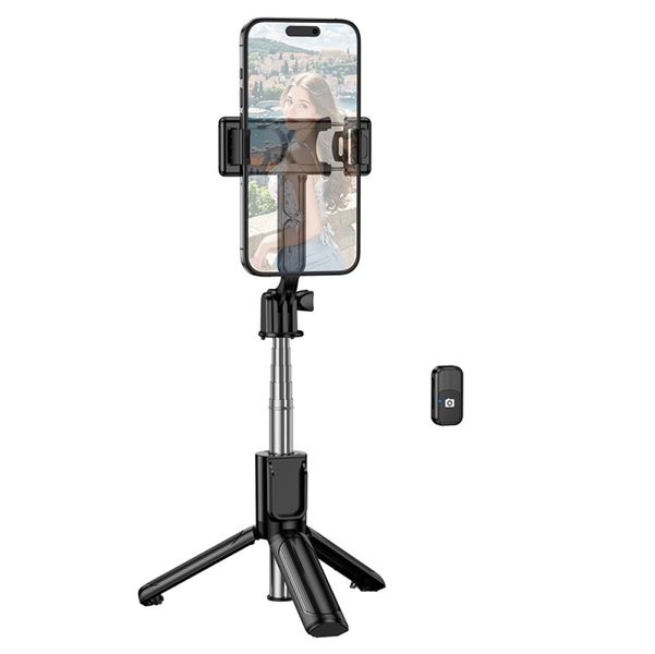 Wireless Selfie And Live Streaming Holder With Detachable BT Remote