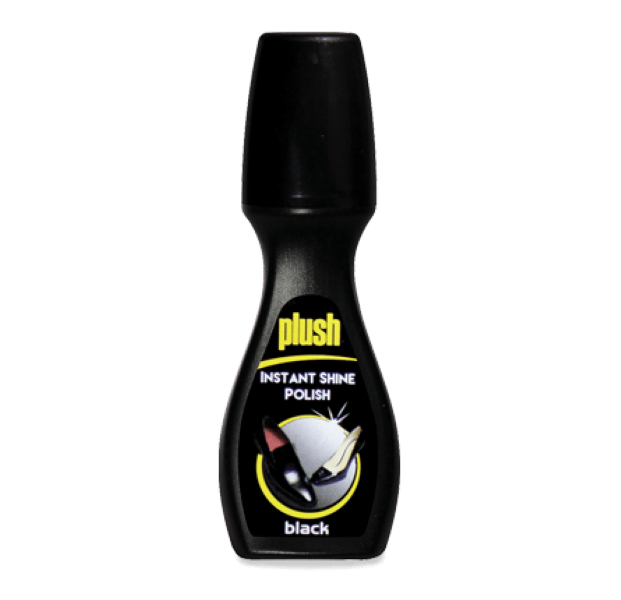 Plush Instant Shine Shoe Polish Black 75ml