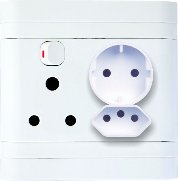 LESCO, 1 x 16A, 1 x IEC, 1 x Schuko 4x4 Socket