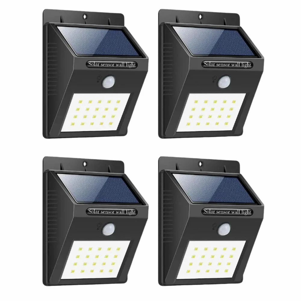 Ultra-Bright Outdoor Motion Sensor Solar Light-Set of 4