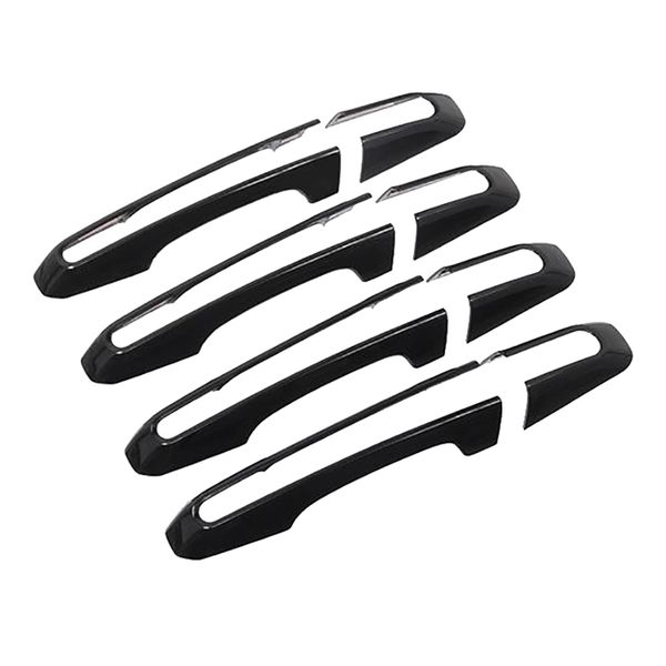 Door Handle Cover Trim For-Jaguar XE XF F-Pace X761 for Land, Black