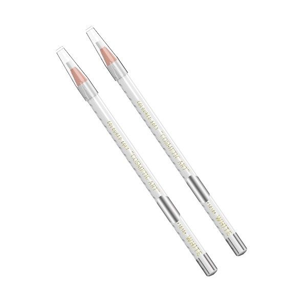 2 Piece - Waterproof Eyebrow Precise Positioning Marker Pencil - White