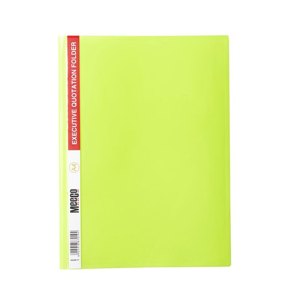 Meeco Premium Quotation Folder Yellow 5 Pack