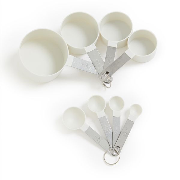 George &amp; Mason - Measuring Cups &amp; Spoons Set - White