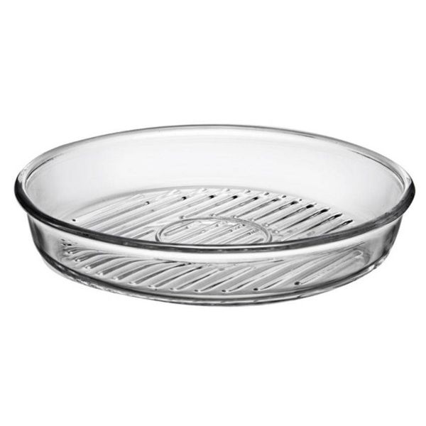 Grill Dish 32cm Round Glass Borcam 59544