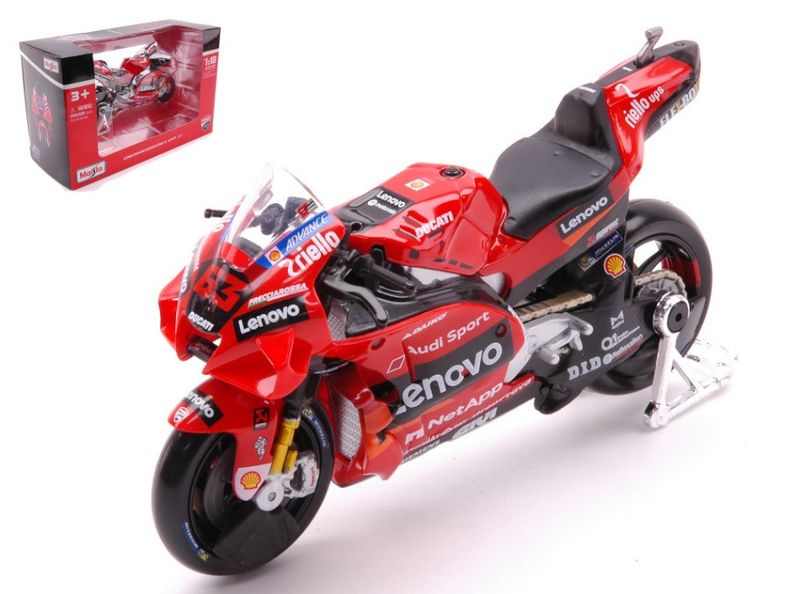 Maisto-1/18 Ducati Lenovo Team MotoGP 2021 - #63 Francesco Bagnaia