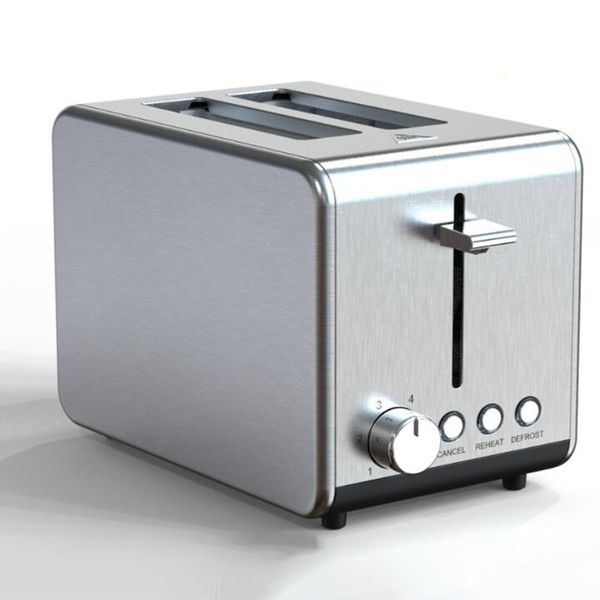 2 Slice Stainless Steel Toaster