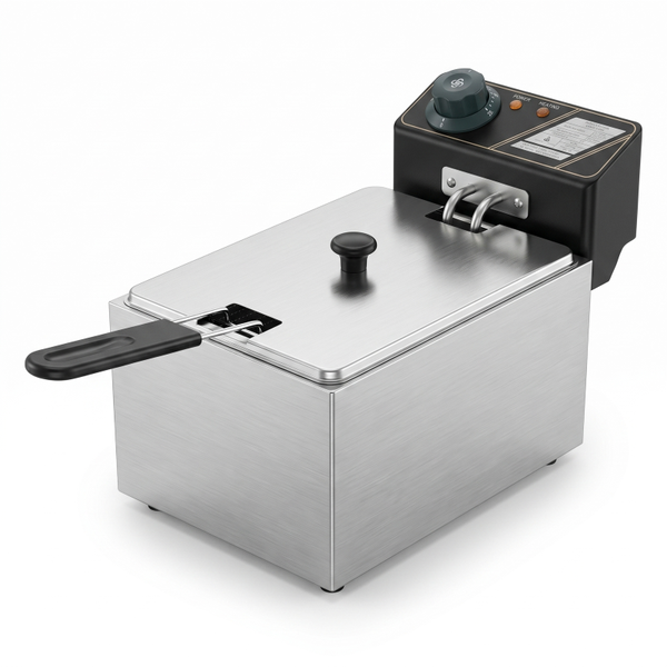 Electric Deep Fryer - Small Home Fryer for Fries, Chicken, Doughnuts,Snacks