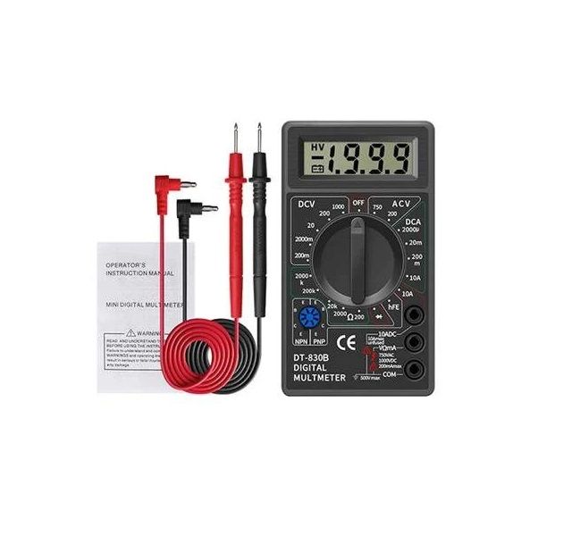 Multifunction Digital AC/DC Multimeter with Probe Leads - Series 83