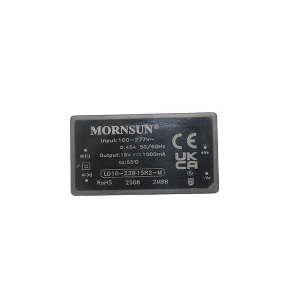 LD10-23B15R2-M 10W PCB Mount AC/DC Power Supply, 85-305VAC to 15VDC