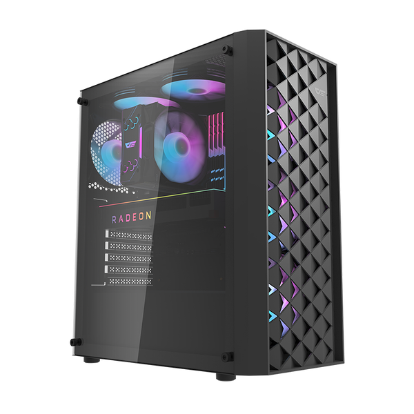 darkFlash Computer Case DK351 (with 4 Argb fans)