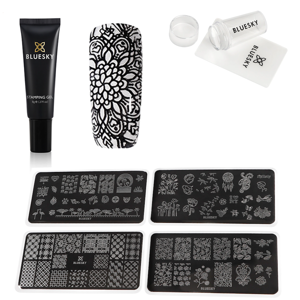 Bluesky Stamping Gel Black Basic Kit image