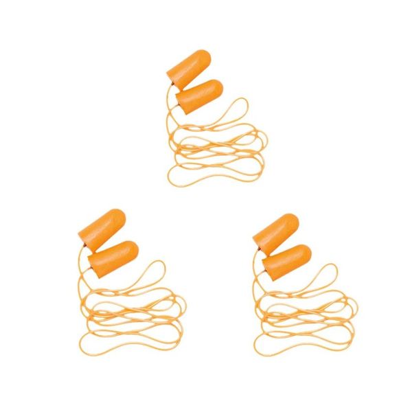 Earplug Pu-Foam With Cord (Pack Of 3 image