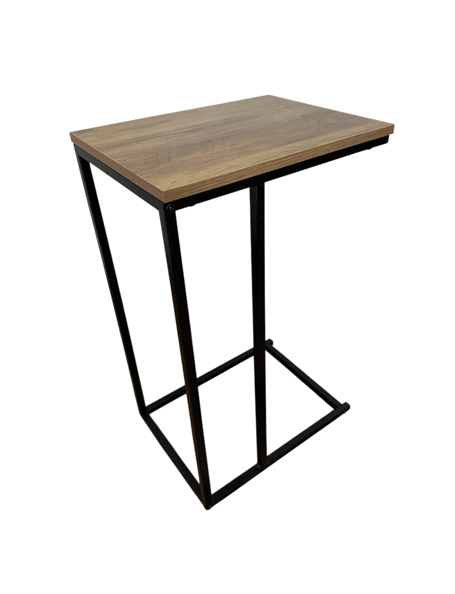 C-Shaped Side Table - Modern Industrial