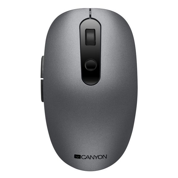 Canyon Wireless Bluetooth Mouse Dual Mode 6 Button - Grey - Batteries incl