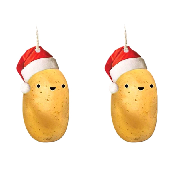 Potato Hanging Ornament Christmas Tree Decorations (2 Pcs)