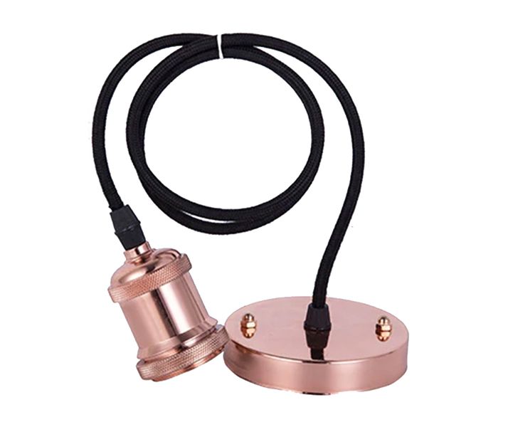O-lite - Rose Gold Hanging Pendant Lamp &amp; Light - 1m