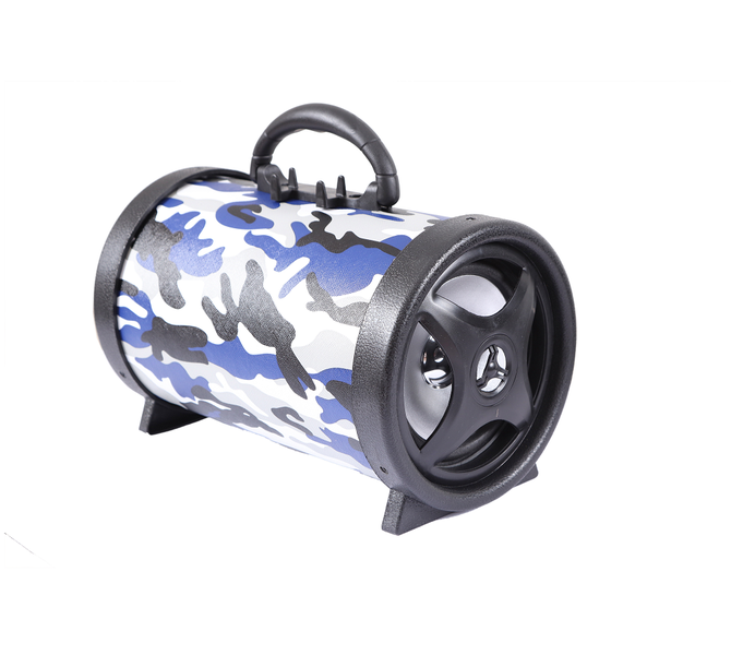 Krome Canada High Quality Wireless Bluetooth Speaker - Blue Camouflage