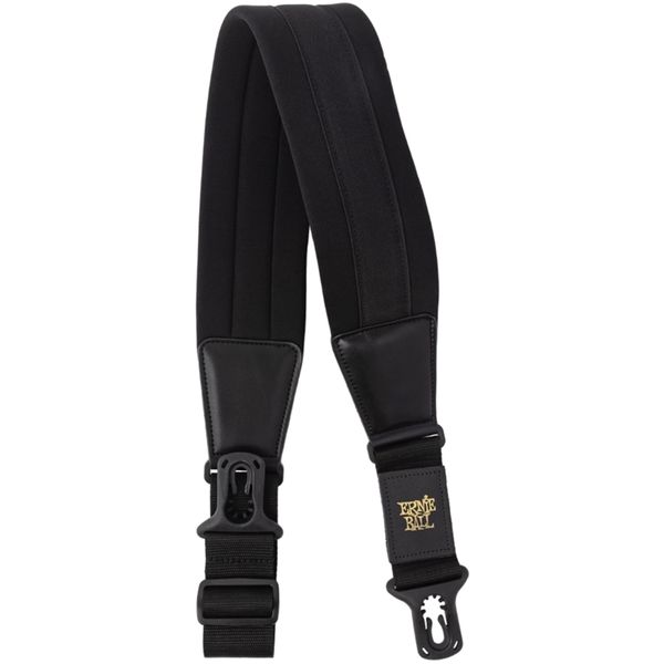 Ernie Ball 4146 - 3" Wide Neoprene Polylock Comfort Guitar Strap - Black