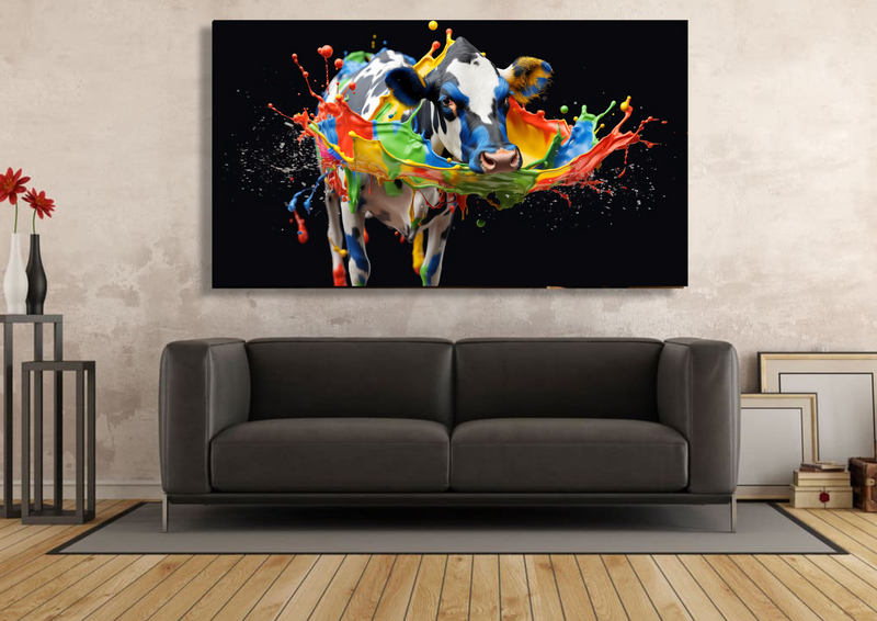 Canvas Wall Art - Milk Splash Abstract - IM0224