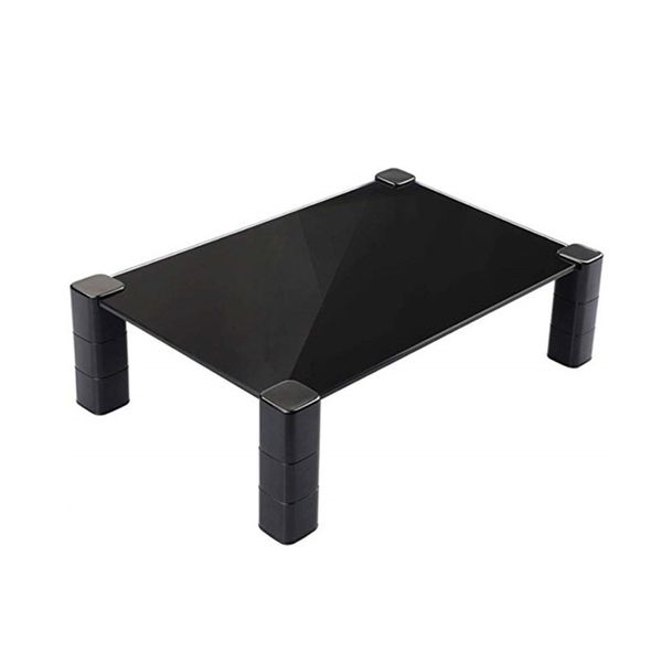 Tempered Glass Monitor Riser Computer Desktop Stand