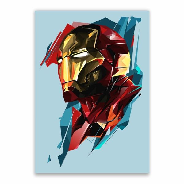 Iron Man Face Poster - A1