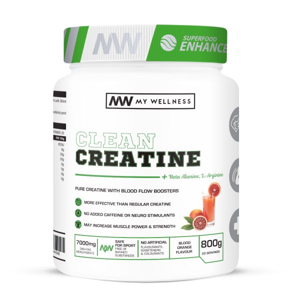 My Wellness Clean Creatine 800g - Blood Orange