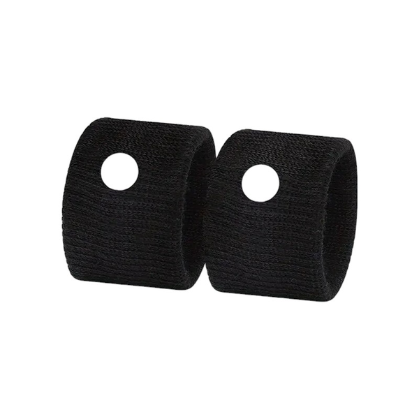 Black -2 Piece Adjustable Motion Sickness Bands With Acupressure Technology