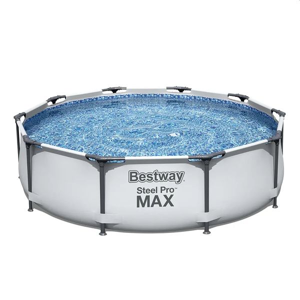 Bestway 3.05m x0.76m Steel Pro MAX Frame Pool Set -Grey (4678L)
