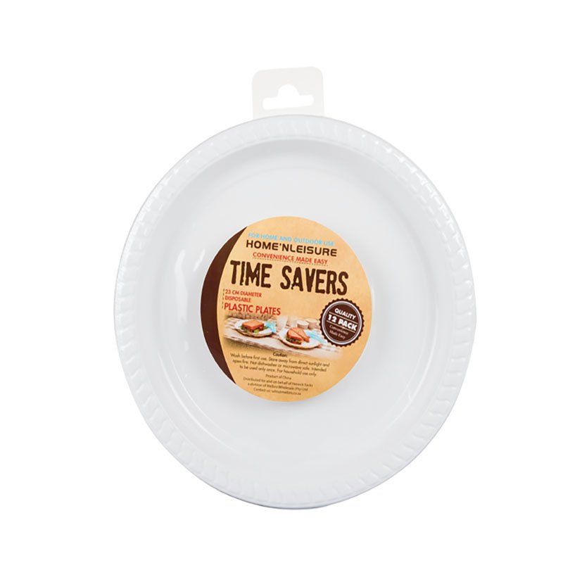 Bulk Pack x 5 Disposable Picnic Plates 230mm 12pcs Per Pack Shop
