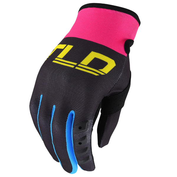 Women's GP Gloves - Black/Yellow/Pink