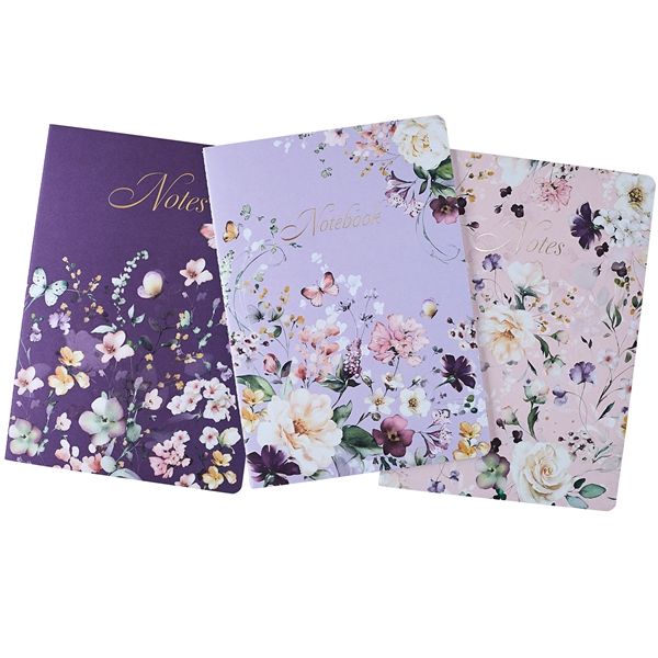 A4 Notebooks 3 Pack - Fleur Floral