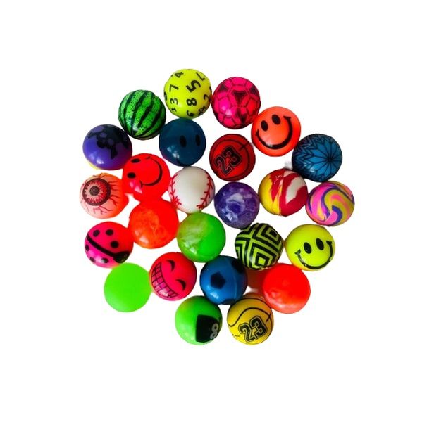 Party &amp; Classroom Kids Prizes: Bouncing Balls 2.7cm (Set of 25)