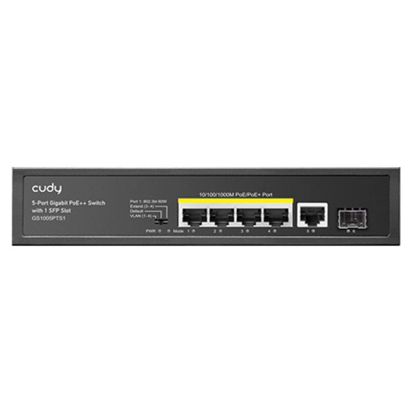 Cudy 5 Port Gigabit with 4 PoE 120W 1SFP Switch | GS1005PTS1