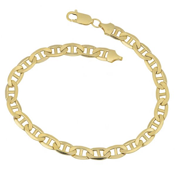Broadway Jewellers - 9ct Yellow Gold - Mariner Link Bracelet - 21cm