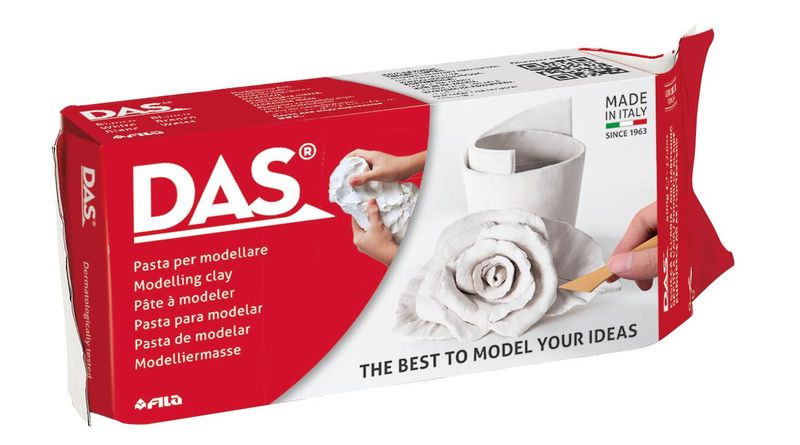 DAS Air Hardening Modelling Clay 500g - White