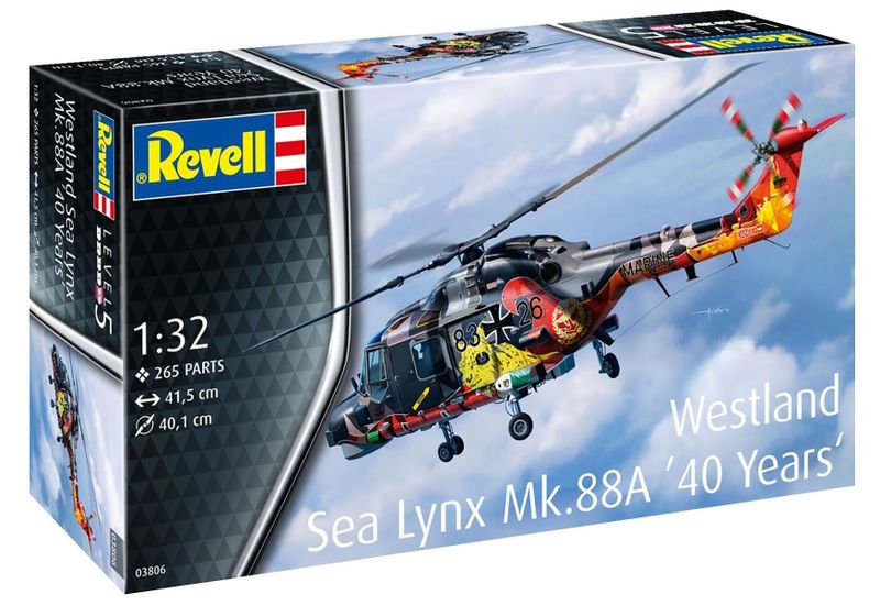 Revell 1/32 Westland Sea Lynx Mk.88A 40 Years Edition Plastic Model Kit
