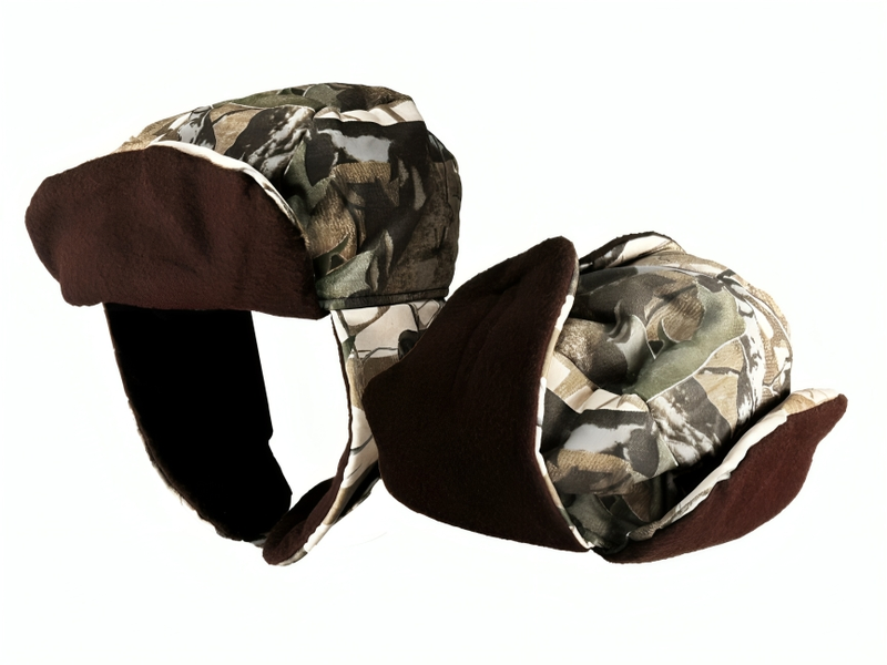 Winter Fleece Camo Hat With Ear Flaps