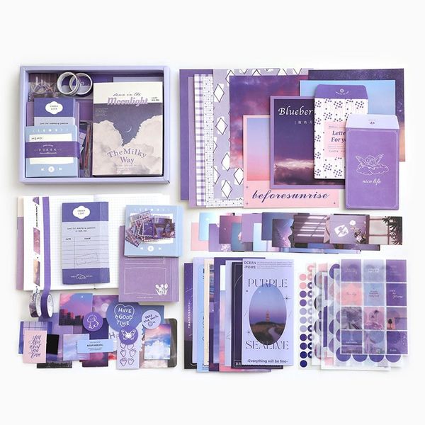 DIY Journaling Kit - Bullet Junk Journal - Scrapbook Supplies - Orange