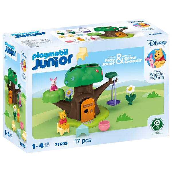Playmobil Junior &amp; Disney - Winnie the Pooh's &amp; Piglet's Tree House (17Pcs)