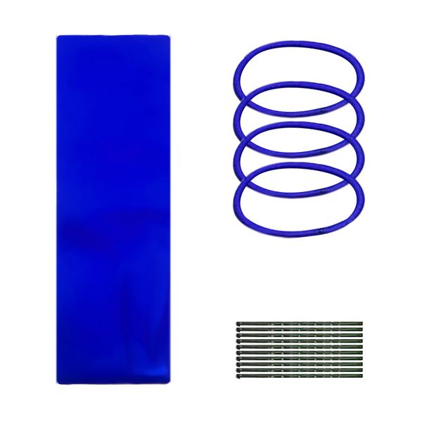 Chic Hair Accessories, School Combo Sets, Royal Blue 15 (pack)