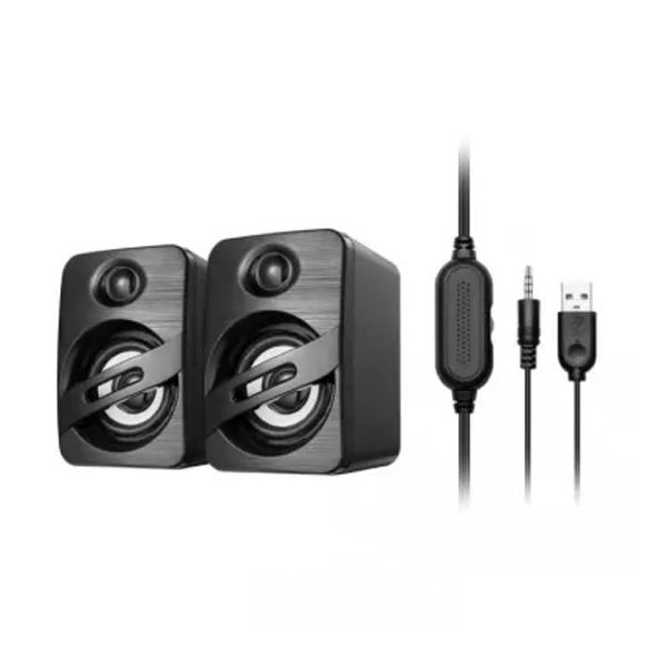 USB Powered Stereo Desktop/Laptop Speakers with 3.5mm AUX B4299 Shop