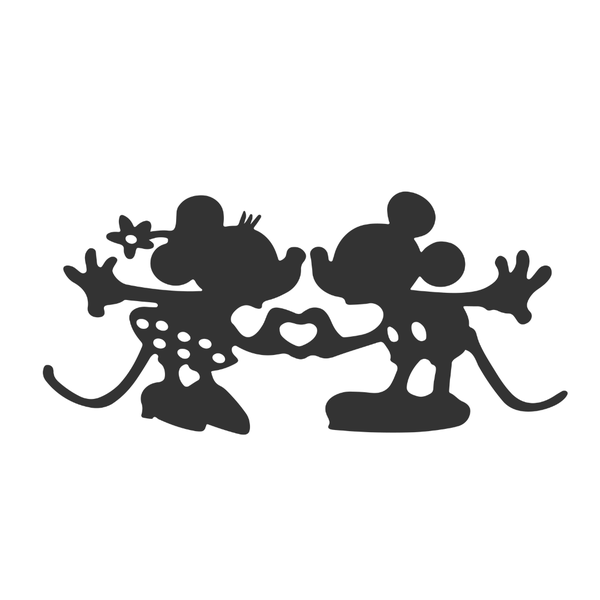 Baby on Board Sign Decal Sticker - Minnie and Mickey Mouse