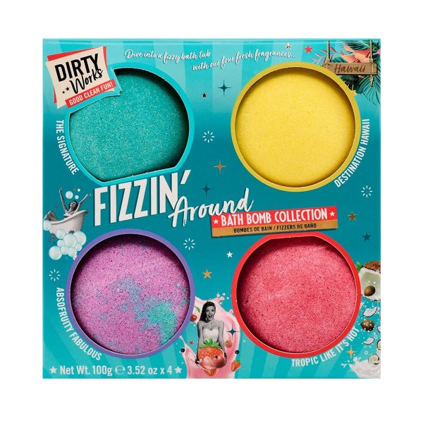 Dirty Works - Fizzin Around - Bath Bomb Collection - 4 x 100g