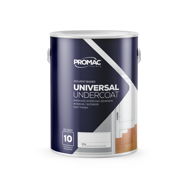 Promac Paints - Universal Undercoat Interior &amp; Exterior Wall Paint 5L - White