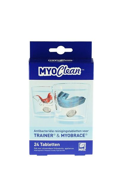MyoClean Antibacterial Clean Tabs 24 Pack for Braces, Dentures, Mouthguards