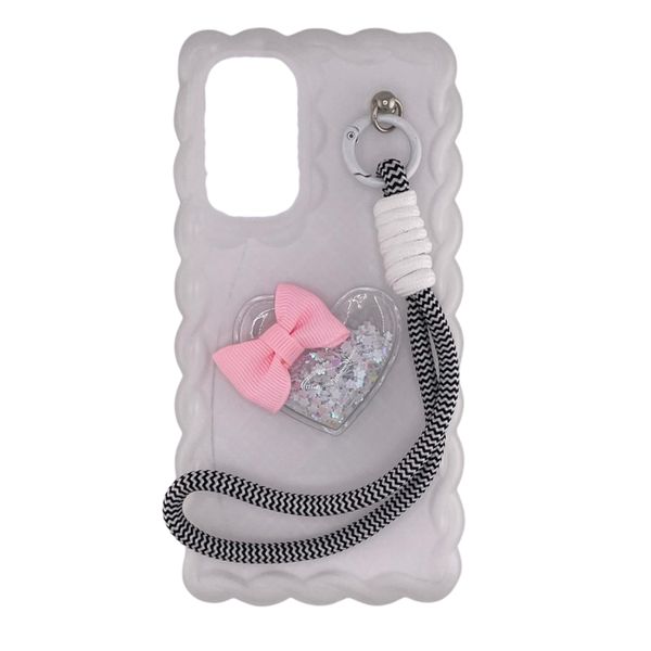 Fancy Cover Compatible With Samsung Galaxy A36 - Lanyard Glitter Cover